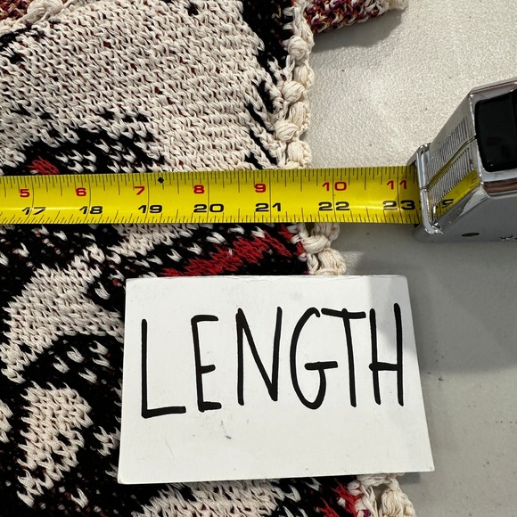 BKE Floral Lace Boho Patterned Crochet Trim Open Vest Artsy Women's Size Small - Picture 11 of 11